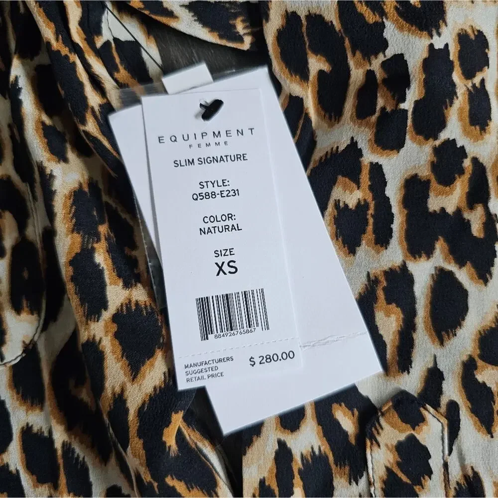 NWT Equipment Slim Signature Silk Shirt